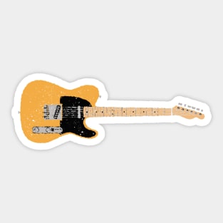 Merle Haggard Butterscotch Telecaster Electric Guitar Sticker